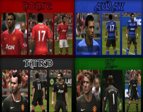 Manchester United 11/12 full kitset