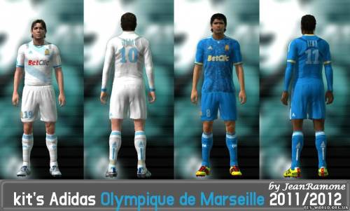 Kit’s Adidas Olympique de Marseille 11/12