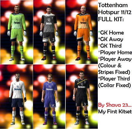 Tottenham FULL Kit 11/12 by Shava 23