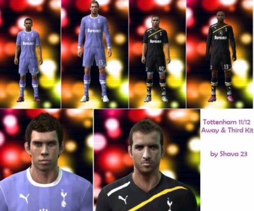 Tottenham Hotspur 11/12 Away & Third Kit by Shava23