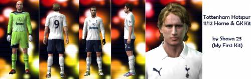 Tottenham Hotspur 11/12 Home & Goalkeeper Kit by Shava23