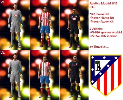 Atletico Madrid 11/12 Kits by Shava23