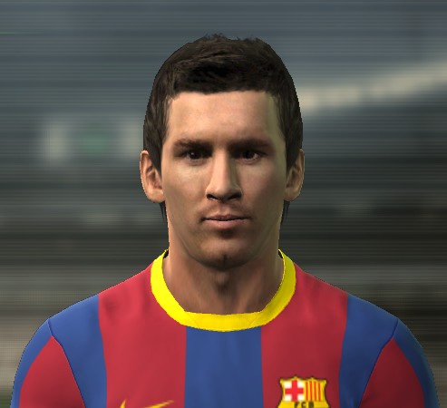 PES 2011 Lionel Messi New Hair Cut Face