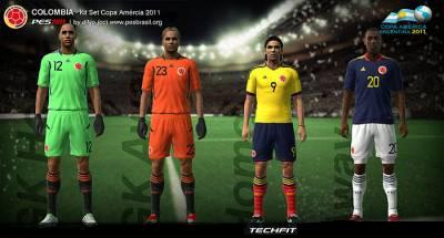 COLOMBIA COPA AMERICA 2011 KIT SET