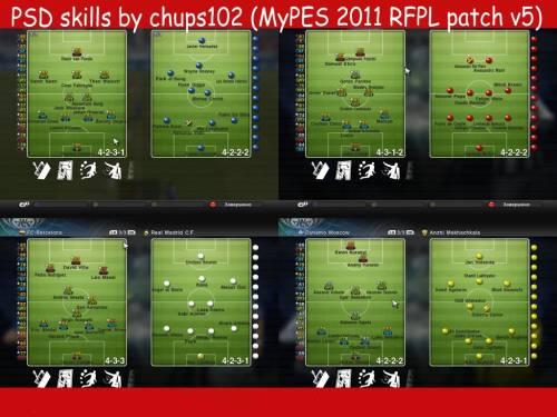 Свежие PSD скилы для патча MyPES 2011 RFPL patch v5