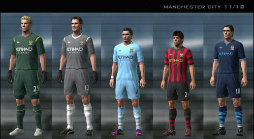 Manchester City 11/12 Kit Set