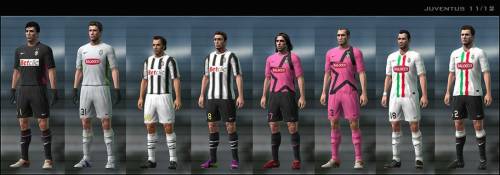 Juventus 11/12 Kit Set by Dark Nero