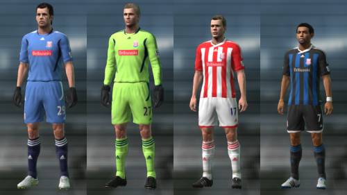Stoke City 11/12 Kit Set