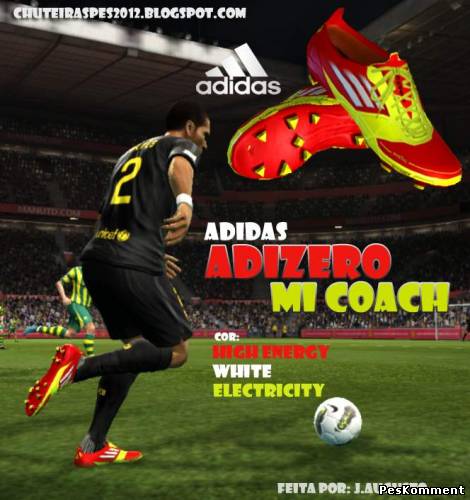 F50 Adizero miCoach – High Energy, White, Electricity by José Augusto