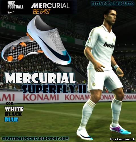 Mercurial Superfly II – White, Black, Azul by José Augusto