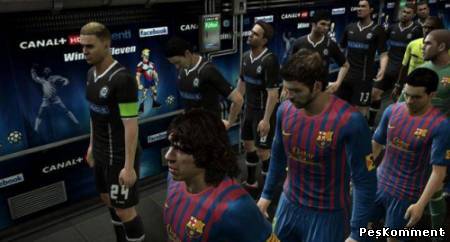 Красивый вид подтрибунного помещения для PES 2012