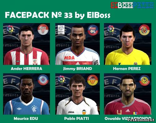 PES2012 FACEPACK Nº 33 by ElBoss