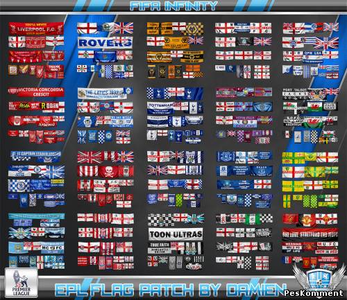 English Premier League Flags