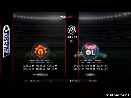 New menus and versus bar
