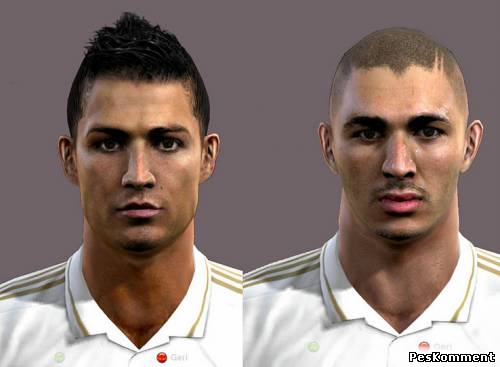 Benzema & Ronaldo Faces by  Özel
