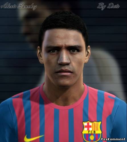Alexis Sanchez Face для PES 2012