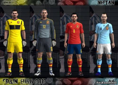 Spain EURO 2012 kit Set