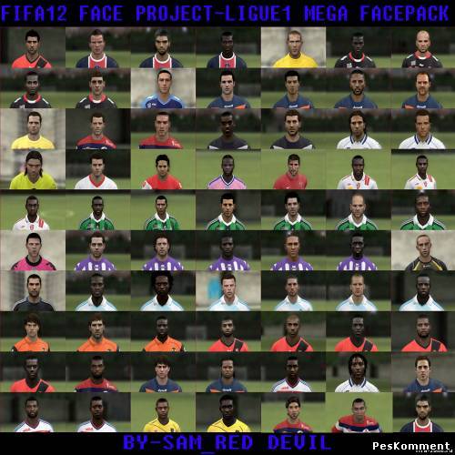 FIFA 12 - Ligue 1 Faces Pack