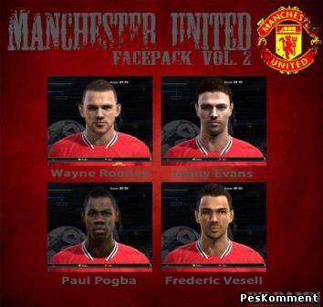 Manchester United Faces Pack