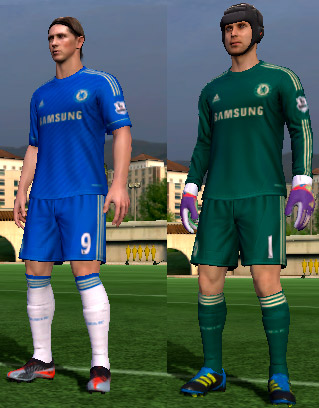 Chelsea 12/13 home and gk kit