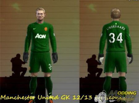 Manchester United Gk Kit 12/13 Official