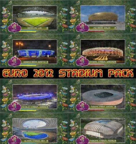 Stadium Pack EURO 2012 (8 stadiums in 1) for Fire Patch Vietnam 2012