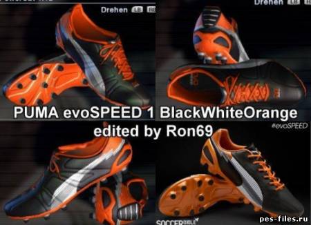 PUMA EVOSPEED 1 BLACK-WHITE-ORANGE EDITED