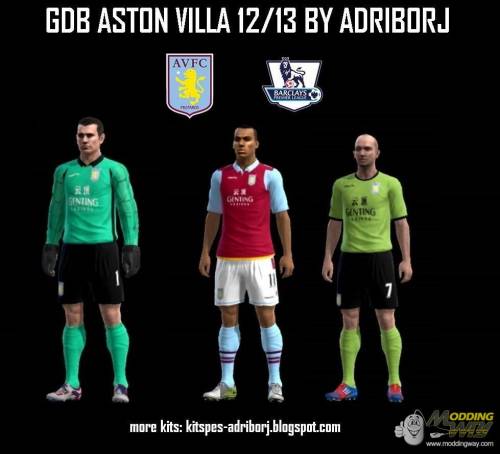 Aston Villa 12/13 GDB Kits