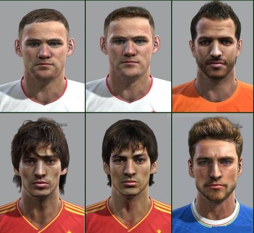 UEFA EURO 2012 facepack V3 для PES 2012