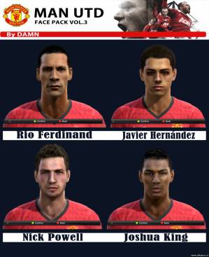 MANCHESTER UNITED FACE PACK VOL.3