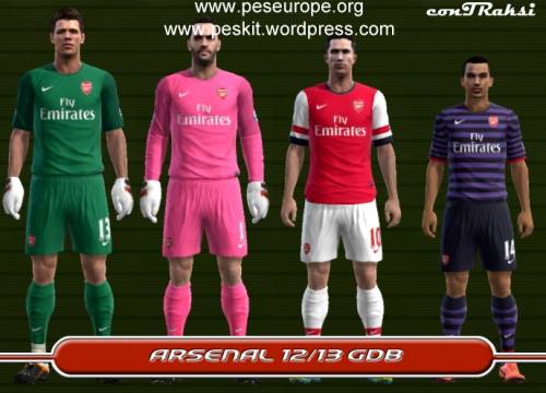 Arsenal 12/13 GDB Kits