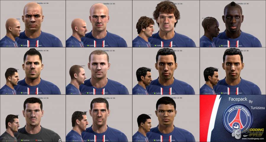 PSG FACES PACK V1