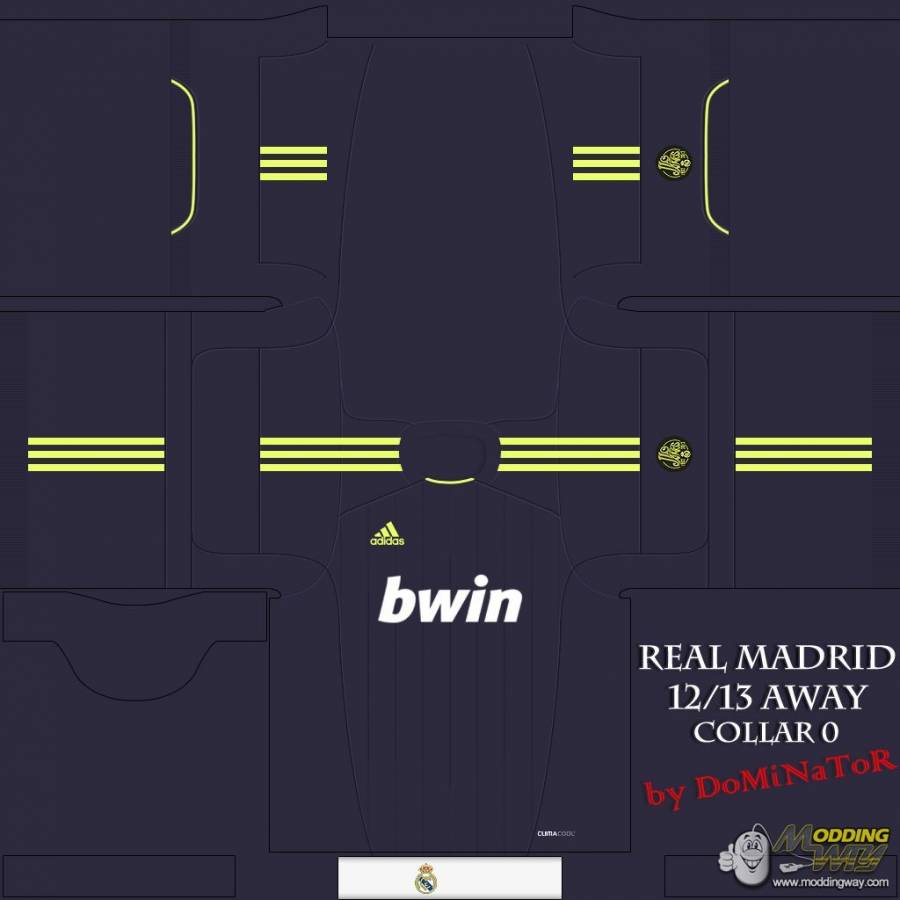 Real Madrid 12/13 Away kit