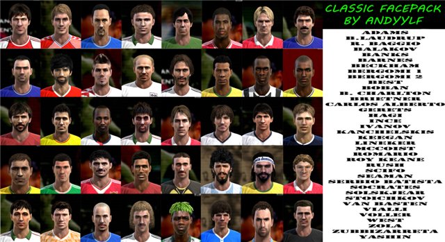 40 Classic Faces