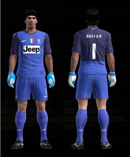 Juventus GK blue kit 12-13