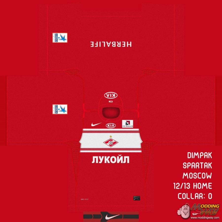 Spartak Moscow 12/13 Kits Pack