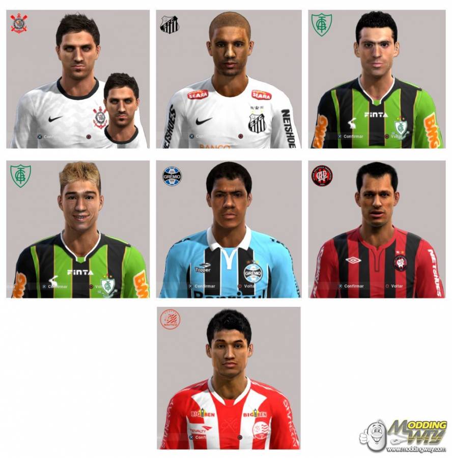 Brazil faces pack V6
