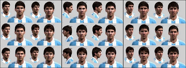 Messi Faces Pack