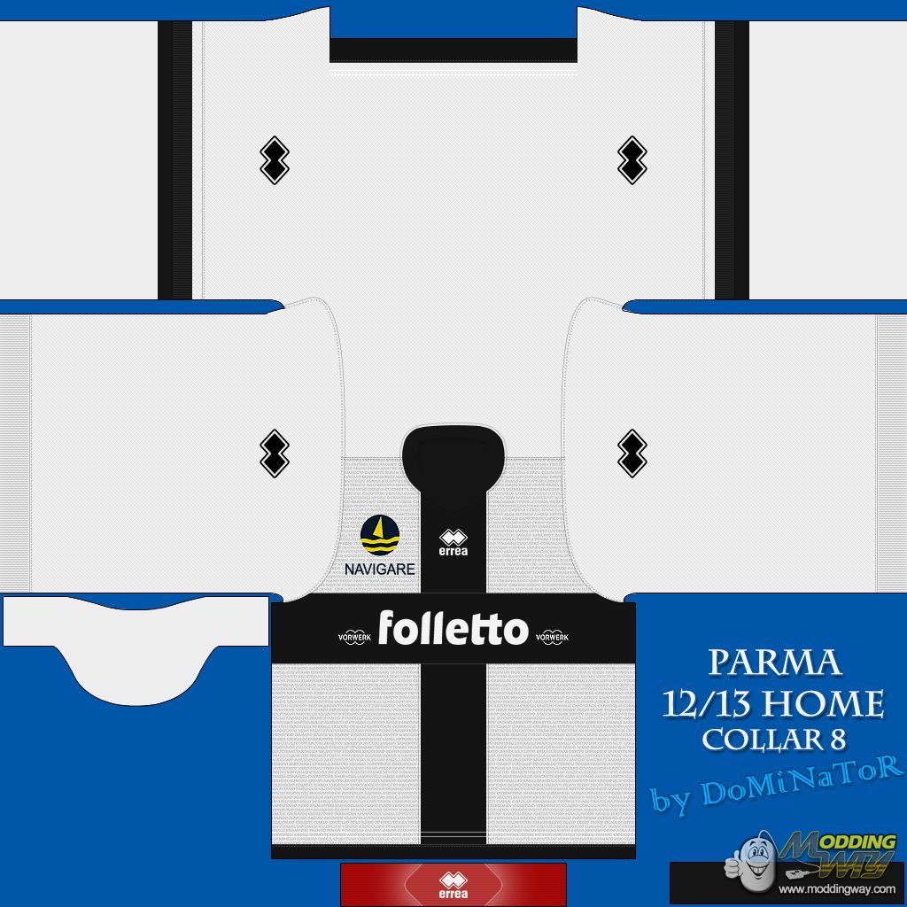 Parma 12/13 Home and Away Kit