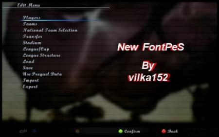 New FontPeS For Pes 2012