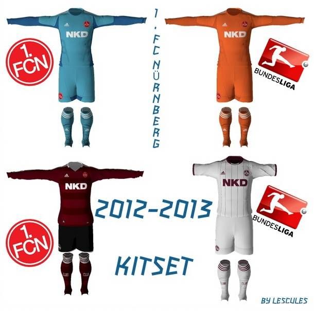 1. FC NÜRNBERG 2012-2013 KIT SET