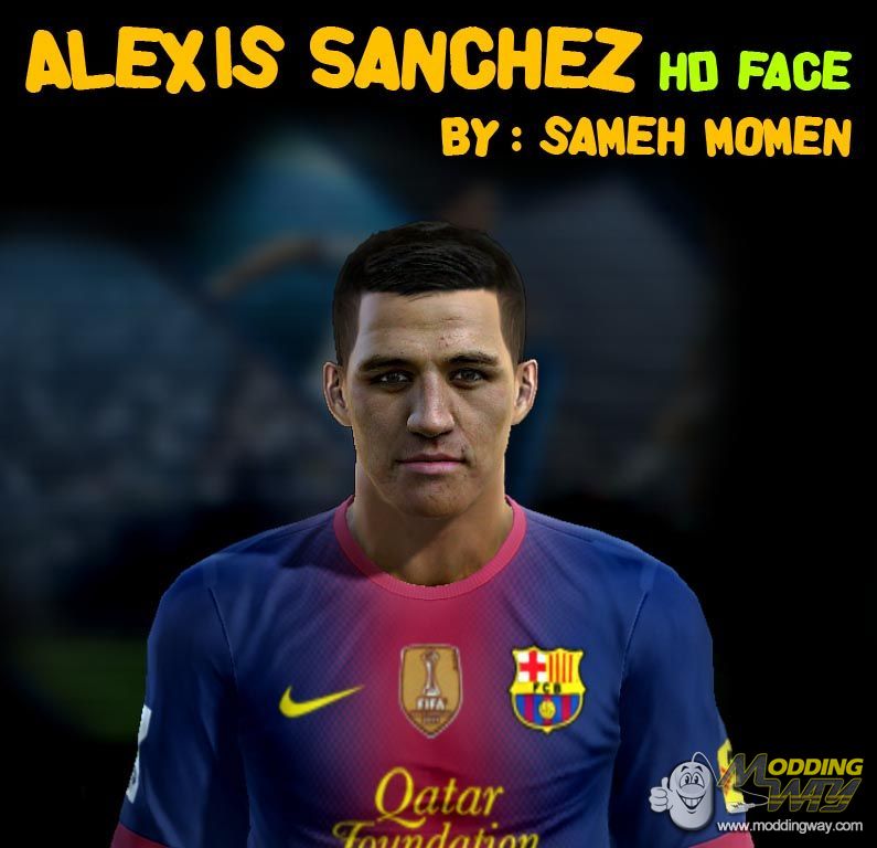 Alexis Sanchez Face
