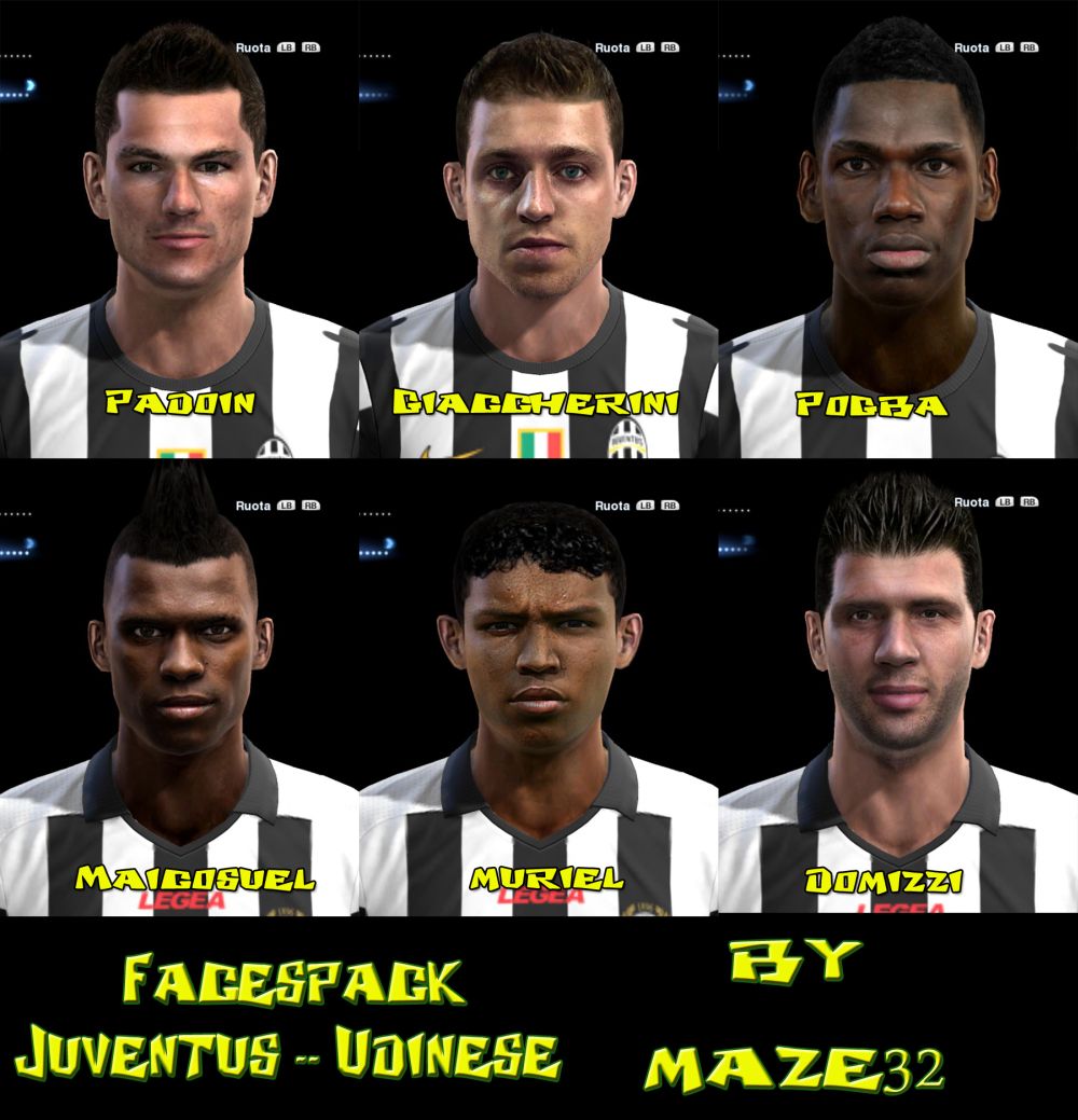 Juventus & Udinese Facepack