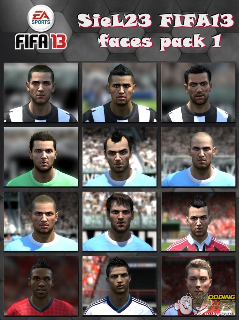 FIFA 13 Faces Pack 1