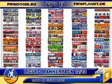 Ligue 2 Bannerpack 12/13 для FIFA 13