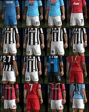PACK DE TATOOS V11- PES 2013