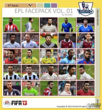 EPL лица для FIFA 13