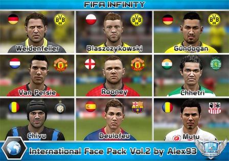 Европейский пак лиц для FIFA 13 часть 2