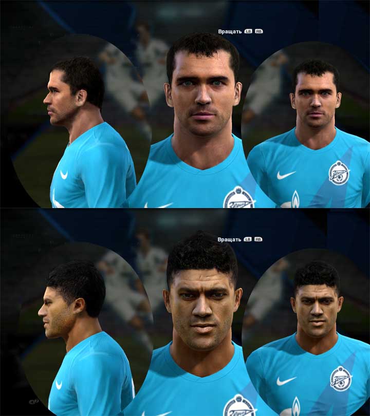 Kerzhakov and Hulk faces