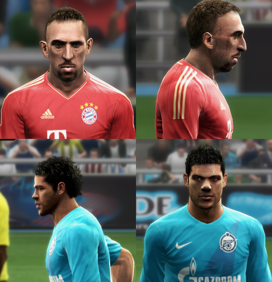 Ribery and Hulk Faces
